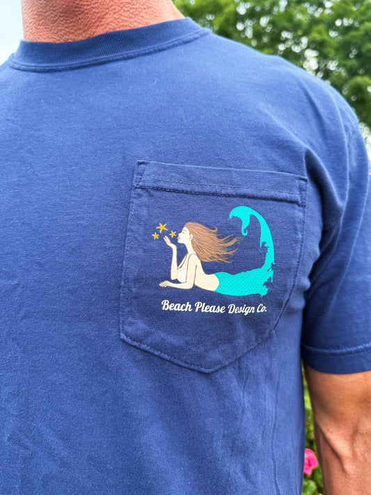 Beach Please Frocket T-shirt